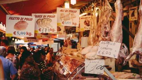 Meat At The Ballarò street market